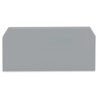 280-308 Bornier de raccordement DIN Rail d'origine allemande en stock, plaque d'extrémité et plaque intermédiaire, épaisseur 2,5 mm, gris 280-308