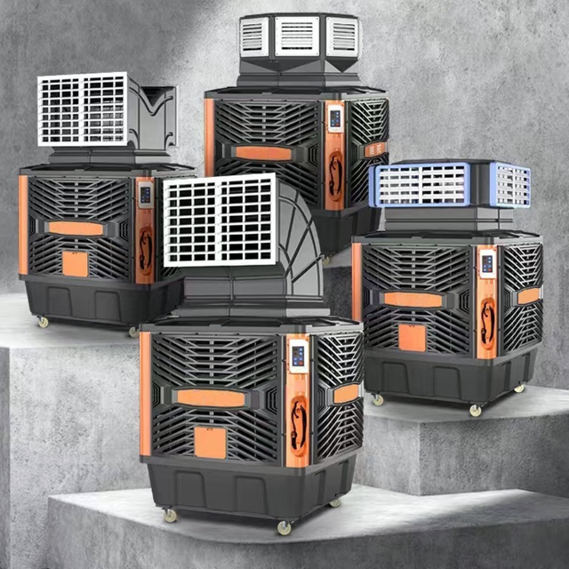XIFA New Automatic Floor Standing Evaporative Air Cooler ISO13485 Quality Portable 220V Water Cooling System 1 Year Warranty