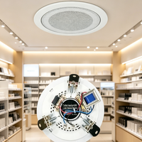 Haut-parleur encastré au plafond, pleine gamme 90-16000Hz, son pour hôtel, centre commercial, restaurant, école, musique d'ambiance publique