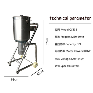 Licuadora y Procesador de Alimentos Ejin de Acero Inoxidable de 1800W para Verduras, Frutas, Cebolla, Zanahoria y Carne, Motorizada de Alta Resistencia de 45KG - Product Image 5