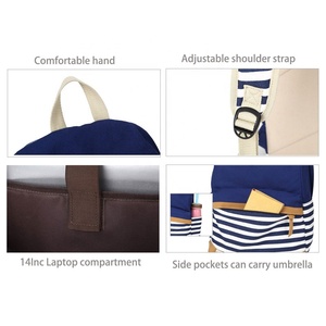 <span class=keywords><strong>Amazon</strong></span> Venta caliente Chica <span class=keywords><strong>Mochila</strong></span> de lona a rayas <span class=keywords><strong>Mochila</strong></span> escolar para niñas 2024 - Product Image 6