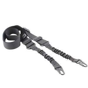 Sangle à deux points GB50 de 3,8 cm à 4 cm de largeur avec ajusteur de longueur, sangle traditionnelle avec crochet métallique pour l'extérieur, noire - Product Image 3