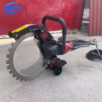 Machine de découpe de mur en béton 5000w Machines de scie sur piste avec remorque