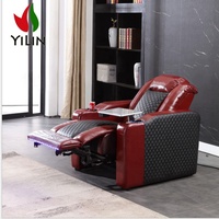 Canapé inclinable en cuir synthétique de qualité supérieure Yilin, sièges de cinéma VIP pour home cinéma, inclinable électriquement avec LED et USB, idéal pour salle de sport et villa