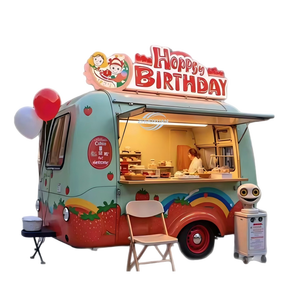 Carrito de helados móvil y remolque de café en oferta para bodas, camiones de comida y camiones de venta de cerveza con tanques de aguas residuales limpios - Product Image 3