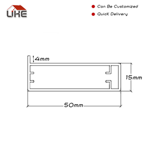 Cửa Kính Tủ Khung Nhôm Đồ Nội Thất Khung Nhôm Cấu Hình Phụ Kiện Phần Cứng Tủ Quần Áo Cửa Kính Không Khung - Product Image 3