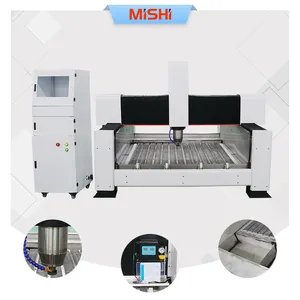 MISHI 3-achsen 4-achsen-cnc-fräser 1325 3d-steinschnitzmaschine zum schneiden von marmor und granit cnc-fräser mit wassertank