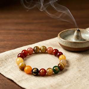Service OEM/ODM, nouveau style tendance, <span class=keywords><strong>bracelet</strong></span> en cristal de pyrite transparent multicolore de 8 mm et 10 mm pour le mois de <span class=keywords><strong>naissance</strong></span> - Product Image 3