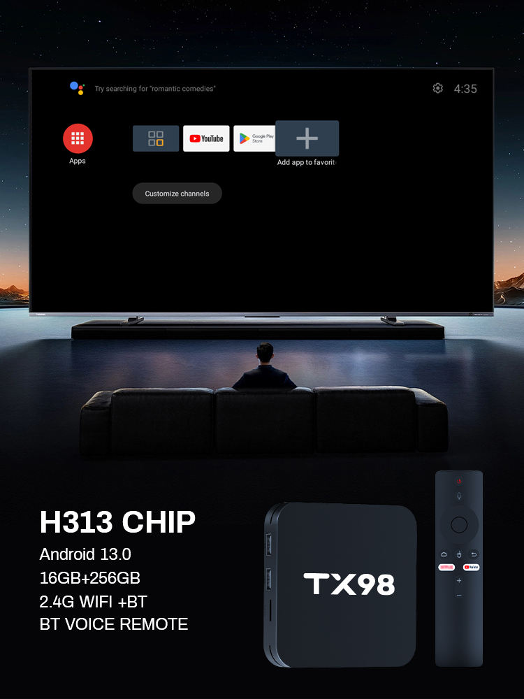 TX98 android smart tv set top box