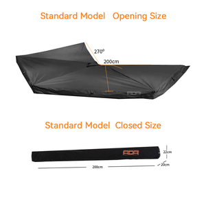 <span class=keywords><strong>Toldo</strong></span> para Auto ADA OVERLAND de 270 Grados, Impermeable, Portátil, de Lona, con Carcasa Rígida, para las Cuatro Estaciones - Product Image 4