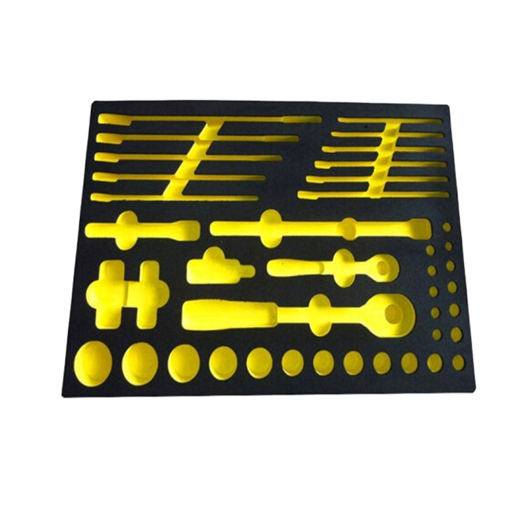 Упаковочная губка по заводской цене, ручной ящик для инструментов, предварительно вырезанные полиуретановые флокированные поролоновые вставки для Tourcase