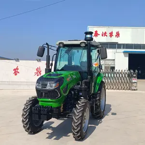 Tractor agrícola de rueda, nuevo diseño, color verde, marca tavol, 50hp