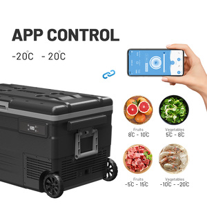 Réfrigérateur de voiture portable Alpicool U45 45L avec batterie détachable et panneau de commande LED, utilisable à la maison et en voiture - Product Image 4