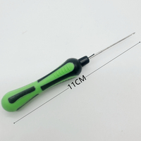 Accessoires de pêche à la carpe Kit d'aiguilles à bouillettes outil en acier inoxydable perceuse Stix Stringer aiguille Fine/lourde aiguille fermée