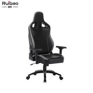 <span class=keywords><strong>Sedia</strong></span> <span class=keywords><strong>da</strong></span> <span class=keywords><strong>Gaming</strong></span> Ergonomica Ruibao con Schienale Alto, Reclinabile, Stile Racing, Braccioli 4D, in Pelle PU Nera, Sollevamento a Gas a 3 Fasi, per PC - Product Image 1