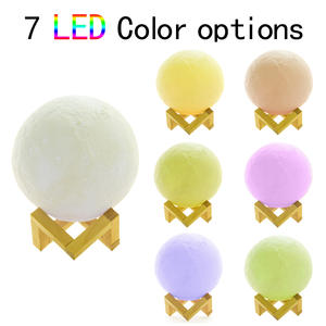 Colored <b>Moon</b> 13cm Essential Oil Diffuser Led <b>Night</b> <b>Light</b> Air Freshener Humidifier Usb Rechargeable Home Desktop - Product Image 3