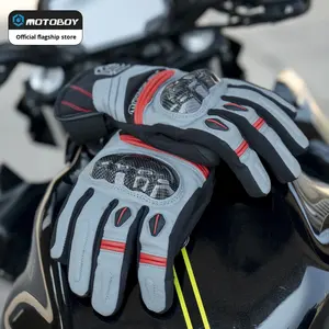 Motoboy-Guantes de fibra de carbono anticaída para hombre y <span class=keywords><strong>mujer</strong></span>, transpirables, al aire libre para carreras, secado rápido - Product Image 2
