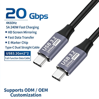 Câble de charge rapide USB C tressé 1m/2m/3m 60W, compatible avec Samsung S23 Note 20 Pad MaccBook Air Nylon 5A