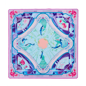Tapis de <span class=keywords><strong>Mahjong</strong></span> de Luxe Moderne HaloOne Grande Taille Pliable Imperméable Surface Silencieuse Écologique en Caoutchouc Acrylique Design Violet - Product Image 1