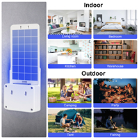 Trampa para Insectos Portátil con Luz Amarilla UV para Atraer Mosquitos, Trampa Eléctrica para Insectos con Pegamento para Moscas