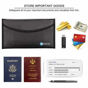 CUSTOM Products Best Selling Product Made in China <b>Document</b> Card Cash Certificate <b>Bags</b> Fireproof Waterproof <b>Document</b> <b>Bags</b> - Product Image 6