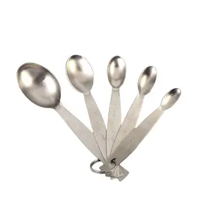 High Quality Hot sale products 5 piece Stainless Steel measuring spoon