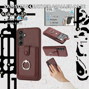Sang trọng lật Wallet TPU Leather trường hợp điện thoại Đối với Samsung A17/A07/s25edge/s25fe/S25 siêu chủ thẻ túi di động cho - Product Image 2