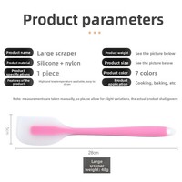 Spatule en silicone antiadhésive, résistante à la chaleur et écologique, idéale pour la pâtisserie commerciale et le mélange de gâteaux (vente en gros)