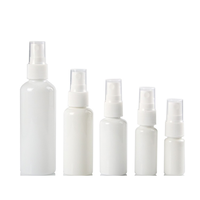 Flacon pulvérisateur vide portable rond en plastique PE blanc pour cosmétiques, atomiseur de brume, 10 ml, 20 ml, 30 ml, 50 ml, 60 ml, 100 ml