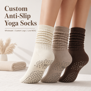 Wholesale Custom Design Logo Professional Dance Floor <strong>Socks</strong> <strong>Brown</strong> Non-Slip Yoga Oem Gym <strong>Socks</strong> Non-slip Yoga <strong>Socks</strong> - Product Image 2