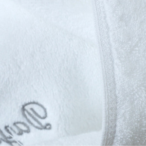 Serviettes de bain d'hôtel en pur coton blanc, carrées, moelleuses, brodées, fournitures hôtelières 32x32 35x75 70x140 cm - Product Image 2