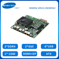 Carte mère personnalisée Mini Itx Nas avec Cpu Celeron N5095A 4K Display Dual Lan 2.5G 6USB DDR4 ATX