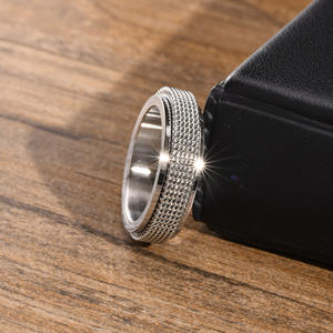 Мужские винтажные позолоченные обручальные кольца унисекс из нержавеющей стали - Product Image 4