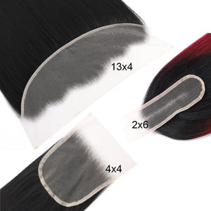 Großhandel synthetische Spitzen verschlüsse 2*6 4x4 13*4 Spitzen front verschlüsse HD transparente Spitzen verschlüsse für schwarze Frauen 24 Zoll - Product Image 2
