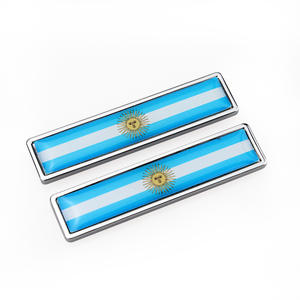 Offre Spéciale métal drapeau décalcomanie italien brésil France russe états-unis espagnol allemagne drapeaux voiture côté garde-boue emblème Badge Auto autocollants - Product Image 5