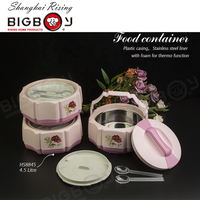 Termo de Comida BIGBOY, Recipiente de Comida Colorido de Doble Pared con Aislamiento al Vacío, Frasco de Plástico para Alimentos