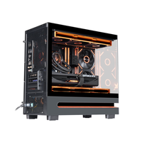 Nouvelles boîtes de PC pour jeux informatiques Micro ATX ITX, tour moyenne, en verre trempé, avec éclairage RGB