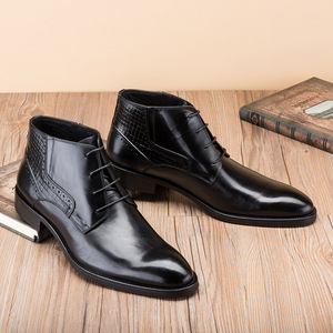 High-quality Men's Business Formal Genuine Leather Oxfords Closed Toe Trendy Lace-up <b>Shoes</b> British Style Breathable - Product Image 5