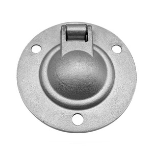 Stainless Steel Round Floor Pull Ring 50x50mm Marine Lift Handle For Boat RV <b>Yacht</b> Cabin - Product Image 1