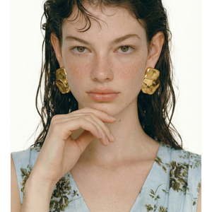 Boucles <span class=keywords><strong>d</strong></span>'oreilles pendantes JINYOU 747 de style européen, en acier inoxydable, plaqué or, design géométrique lisse et exagéré - Product Image 4