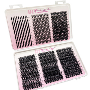 Eyelash Extensions Fluffy DIY Individual <b>Lashes</b> Spiky <b>Cluster</b> <b>Lash</b> Black10-16mm 30D40D50D60D80D - Product Image 5