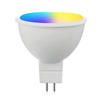 Lámpara inteligente focos inteligentes MR16 foco GU10 rgbw 5W habitación luz LED WiFi altavoz bombilla RGB dormitorio lámpara Fácil instalación