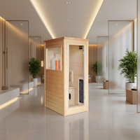 Cabine de sauna vapeur à domicile sur mesure, équipement complet de sauna vapeur pour villa privée