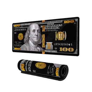 Tapis de souris de jeu XXL personnalisé avec design dollar, base en caoutchouc antidérapante, tapis de bureau étendu pour <span class=keywords><strong>clavier</strong></span>, PC, ordinateur portable, usage bureautique - En stock - Product Image 1
