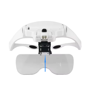 Venta al por mayor de gafas de aumento de pestañas personalizadas cómodas gafas de aumento de extensión de pestañas con luz LED - Product Image 1