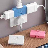 Nouvel adaptateur mural avec tête pivotante, chargeur 3 en 1, prise murale pivotante, mini rallonge de prise murale