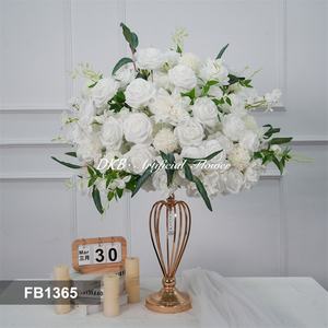 DKB Wholesale Artificial Flower Arrangement White Flower Ball for Wedding Event Table Centerpiece Decoration - Product Image 3