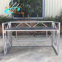 Cabina de DJ Plegable de Aleación de Aluminio Personalizada, Mesa de Podio para Clubes Musicales, Eventos y Actuaciones