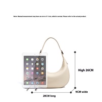 Sac fourre-tout décontracté en cuir véritable pour femme 2026 avec fermeture éclair, étanche, capacité 1-1,9 L, poignée souple, design simple et original