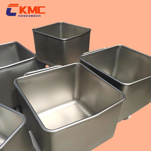 스테인레스 스틸 200L 산업용 재료 카트 Lidmeat 분쇄기 냉동 고기 절단기와 식품 등급 육류 운송 카트 - Product Image 1